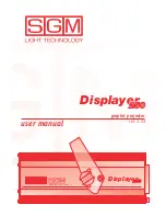 Предварительный просмотр 1 страницы SGM Displayer 250 User Manual