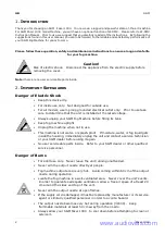 Preview for 2 page of SGM FAZER 1000 Manual