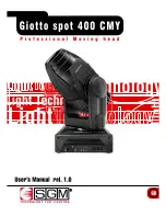 Предварительный просмотр 1 страницы SGM Giotto Spot 400 CMY User Manual