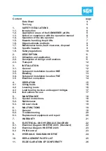 Preview for 3 page of SGS FKE Operating Manual And Test Log Book