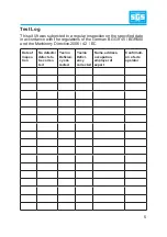 Preview for 5 page of SGS FKE Operating Manual And Test Log Book