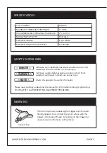 Preview for 2 page of SGS SAT405 Owner'S Manual