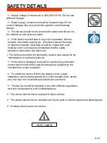 Preview for 6 page of SGS Trio OEK-400 User And Maintenance Manual