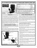 Предварительный просмотр 1 страницы SH Engines SH .21 XB Operating Instructions Manual