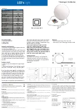 Предварительный просмотр 7 страницы shada LED's light 401713 Operating Manual