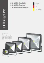 shada LED's light Pro Series User Manual preview