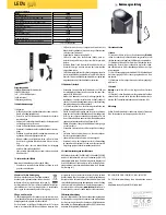 Предварительный просмотр 2 страницы shada LED's work Operating Manual