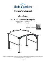 Предварительный просмотр 1 страницы Shade N' Shelters 101641931 Owner'S Manual