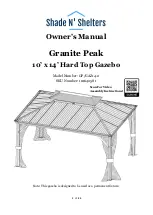 Предварительный просмотр 1 страницы Shade N' Shelters 101642581 Owner'S Manual