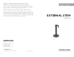 Предварительный просмотр 8 страницы Shademaker EXTERNAL STEM Series Owner'S Manual