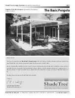 Preview for 1 page of ShadeTree Vinyl Basic Pergola Assembly Instructions Manual