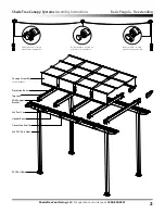 Preview for 2 page of ShadeTree Vinyl Basic Pergola Assembly Instructions Manual