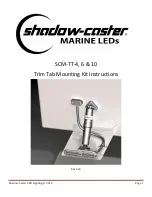 Предварительный просмотр 1 страницы Shadow-Caster SCM-TT-6 Instructions Manual