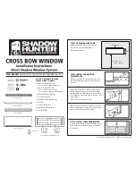 Shadow Hunter CROSS BOW WINDOW Installation Instructions preview