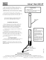 Shakespeare Electronic Galaxy Style 5225-XP Instruction Sheet preview