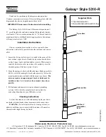 Shakespeare Electronic Galaxy Style 5310-R Installation Instructions preview