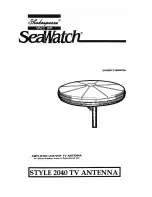 Shakespeare Electronic SEAWATCH 2040 Owner'S Manual preview