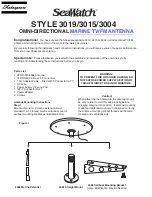 Shakespeare Electronic SeaWatch STYLE 3015 Manual preview