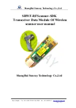 ShangHai Sunray Technology SRWF-RFScanner-SDK User Manual предпросмотр