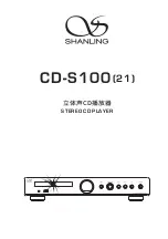 Shanling CD-S100 Manual preview