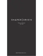 Shaper Origin S01-NN Product Manual предпросмотр