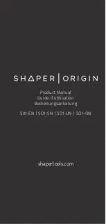 Shaper S01-EN Product Manual preview