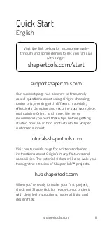 Preview for 3 page of Shaper S01-EN Product Manual