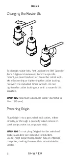 Preview for 16 page of Shaper S01-EN Product Manual