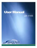 Предварительный просмотр 1 страницы ShareTech LB-1105 User Manual