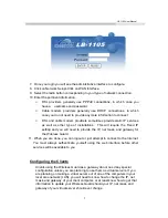 Предварительный просмотр 7 страницы ShareTech LB-1105 User Manual