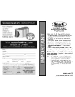 Shark CORDLESS V1900W Important Safeguards предпросмотр