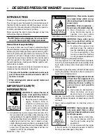 Preview for 4 page of Shark Pressure Washers DE-2010 Operating Instructions And Parts Manual