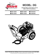 Preview for 1 page of Shark Pressure Washers DG-3022 Operating Instructions And Parts Manual