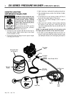 Preview for 8 page of Shark Pressure Washers DG-3022 Operating Instructions And Parts Manual