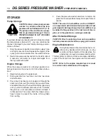 Preview for 16 page of Shark Pressure Washers DG-3022 Operating Instructions And Parts Manual