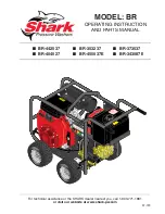 Предварительный просмотр 1 страницы Shark BR Series Operating Instructions And Parts Manual