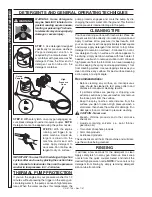 Предварительный просмотр 10 страницы Shark CD-2323 Operating Instructions And Parts Manual