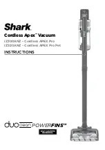 Shark Cordless APEX Pro Instructions Manual preview