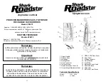 Предварительный просмотр 3 страницы Shark EURO-PRO Roadster V204TF Owner'S Manual