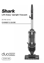 Предварительный просмотр 1 страницы Shark Lift-Away ZU780 Series Owner'S Manual