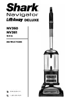 Shark Navigator NV361 Series Instructions Manual предпросмотр