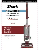 Preview for 3 page of Shark NV800 Quick Start Manual