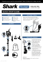 Shark Rocket Deluxe Pro Quick Start Manual preview