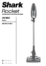 Shark Rocket UV380 Series Instructions Manual preview