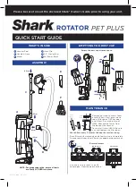 Preview for 1 page of Shark Rotator Pet Plus NV255 Quick Start Manual