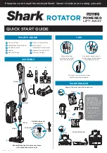 Shark ROTATOR Powered Lift-Away Speed NV683 Series Quick Start Manual предпросмотр