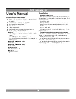 Предварительный просмотр 3 страницы Shark SH312 User Manual