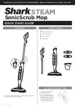 Shark SonicScrub Mop Quick Start Manual предпросмотр