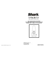 Preview for 1 page of Shark SV729 Use And Care Instructions Manual