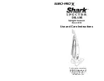 Shark UV204 Use And Care Instructions Manual предпросмотр